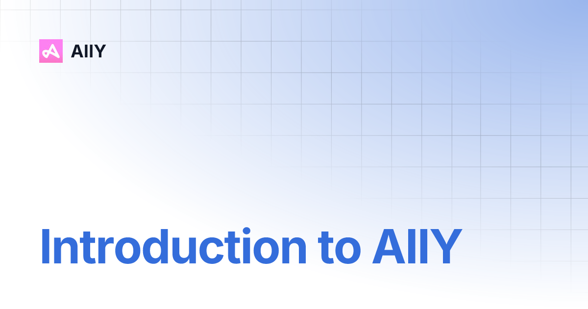 Introduction to aiiy aiiy